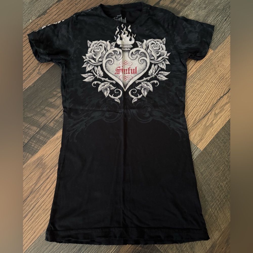 Sinful Black and Gray Apparel